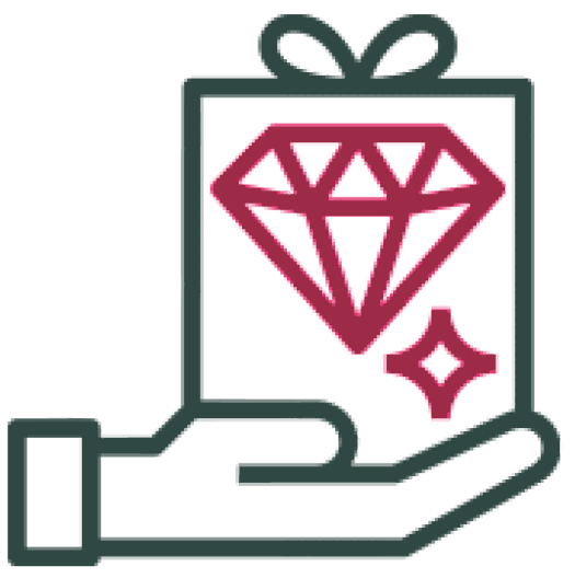 Diamond In Hand Icon